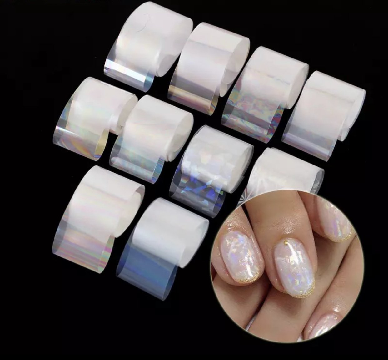 Foil liso para decoración de uñas - Distri Nails - Insumos para uñas