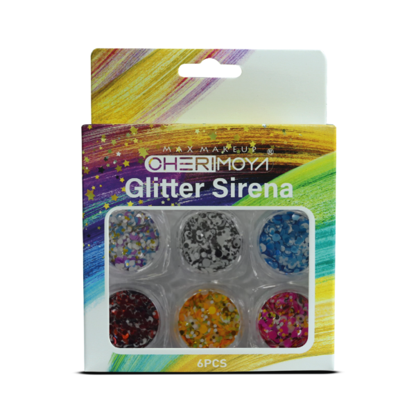 Glitter en tarrito de colores