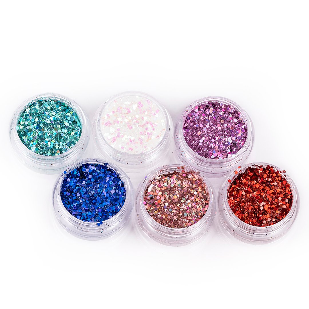 Glitter Para Decoracion De Uñas Set X12 Cajas Surtidas