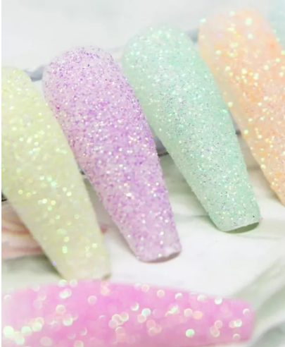 Glitter en tarrito de colores