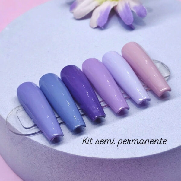 Esmaltes semipermanentes x 6 unidades lila x 7ml – Cherimoya