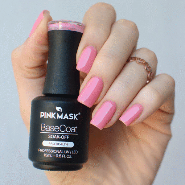 Rubber base coat rose vie - Pink Mask