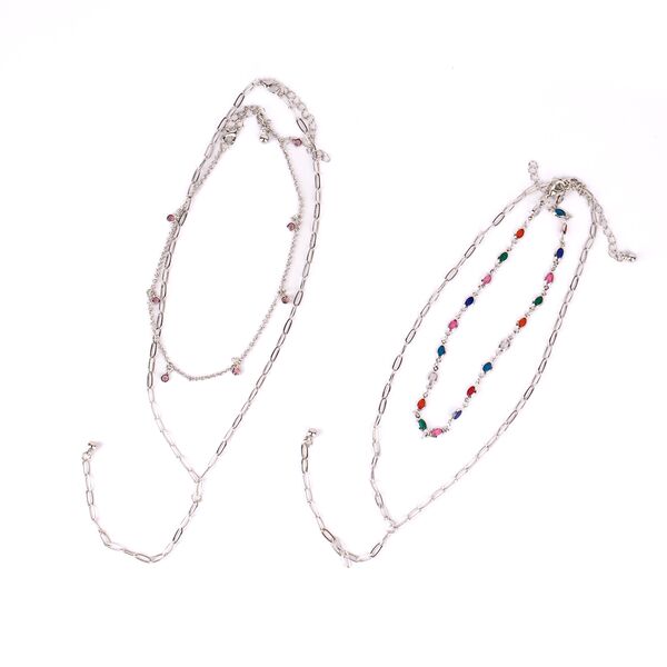 Set de 9 collares dobles city girl