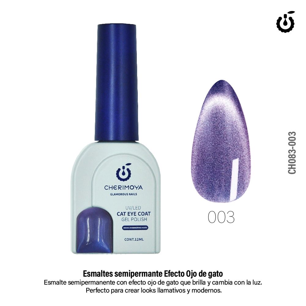 75e8974d-5e71-47c1-bf5d-8efb3272bb38 Esmalte Semipermante Ojo de Gato *003 - Cherimoya - Imagen 1