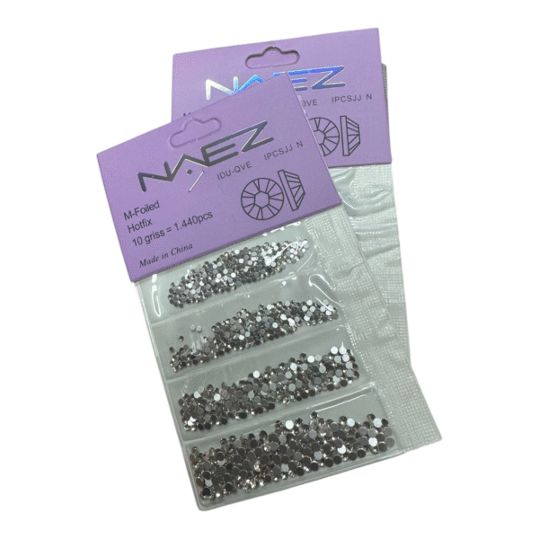 Strass surtido plateado