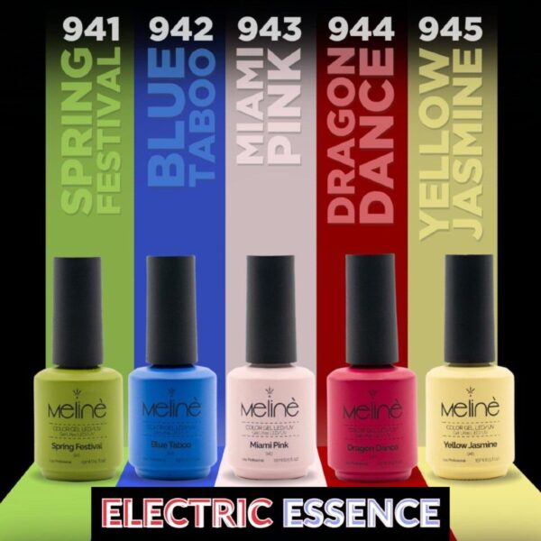 Esmaltes semipermanentes Col. Electric essence - Meline