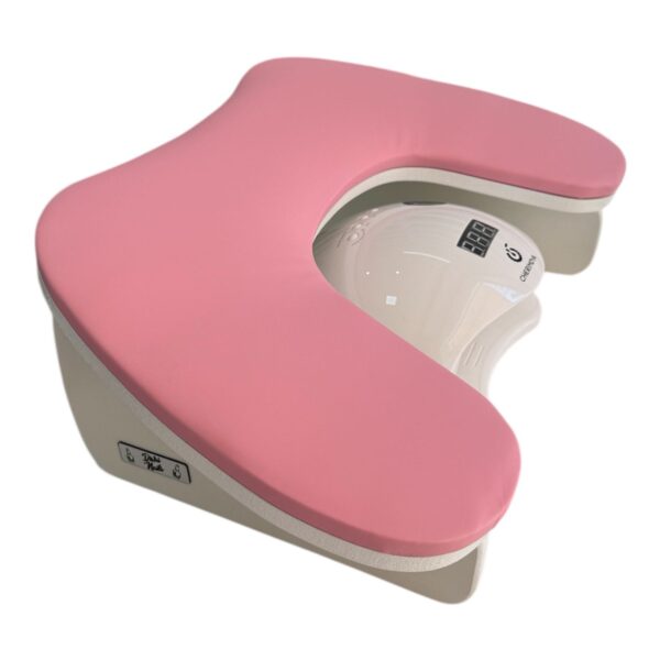 Apoya brazos anatómico con tapizado rosado - Distrinails