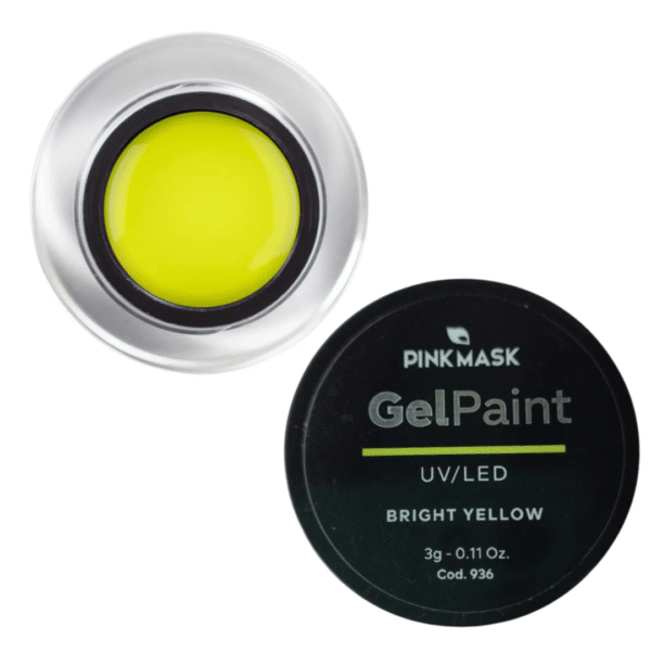 Gel paint bright yellow - Pink Mask
