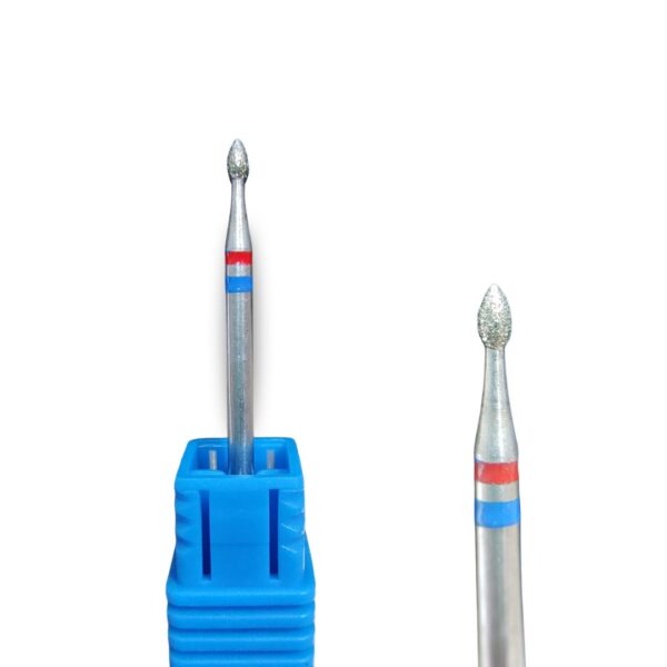 Fresa mini flama diamantada cinta roja y azul
