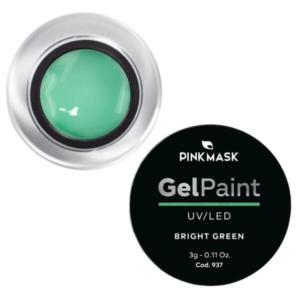 Gel paint bright green - Pink Mask