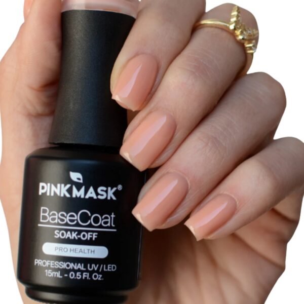 Rubber base coat Soft Tangerine - Pink Mask