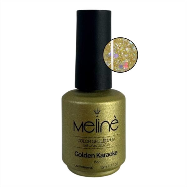 Esmalte semipermanente Golden karaoke 822 - Meliné