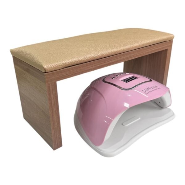 Kit cabina sun 120w + apoyamanos premium Distrinails