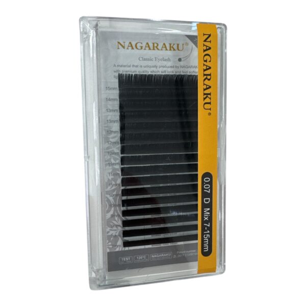 Pestañas classic eyelash 0,07 d mix 7 -15 mm - Nagaraku
