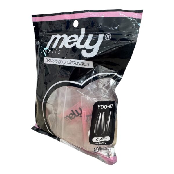 Tips soft gel coffin x 504 u - MELY