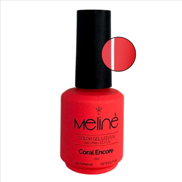 Esmalte semipermanente Coral Encore 222 - Meliné