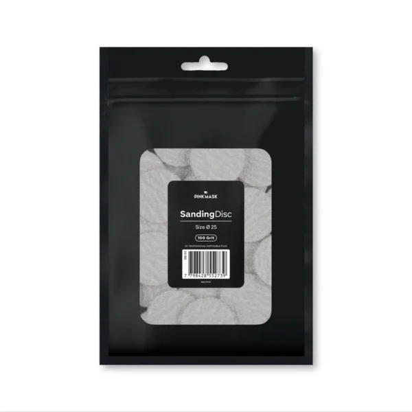 Sanding Disc 25 mm - 100 Grit - Pink Mask