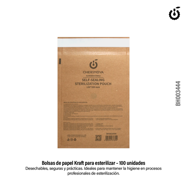 Bolsa de papel kraft para esterilizar X 10 unidades - Cherimoya