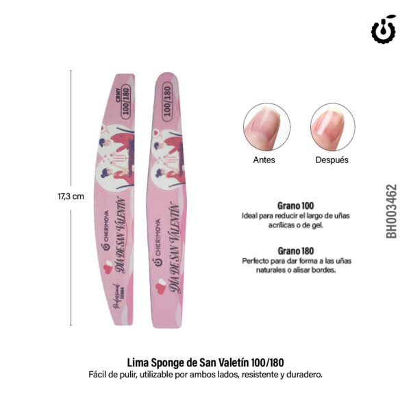 Lima Sponge San Valentin 100/180 por 2pcs - Cherimoya