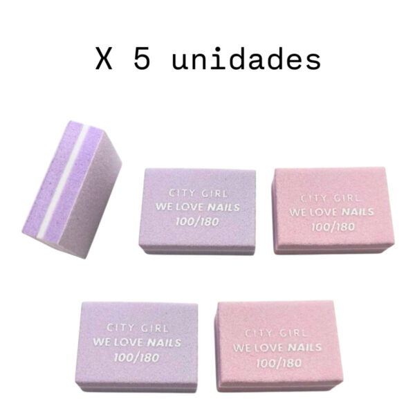 Mini lima sponge 100/180 x 5 unidades - City girl