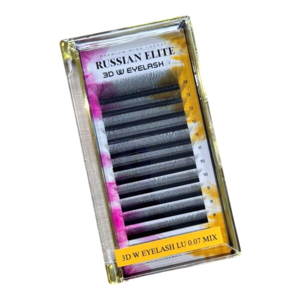 Pestañas 3D W  0.07 LU MIX - Russian Elite
