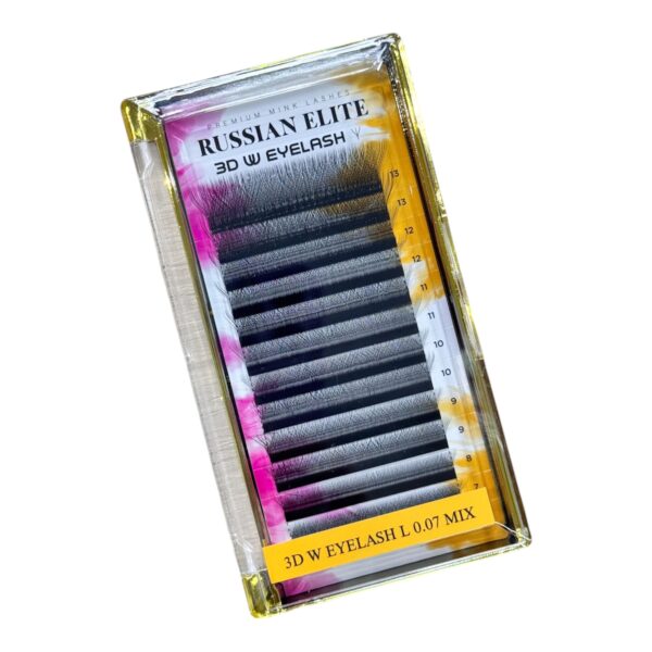 Pestañas 3D W 0.07 L MIX – Russian Elite