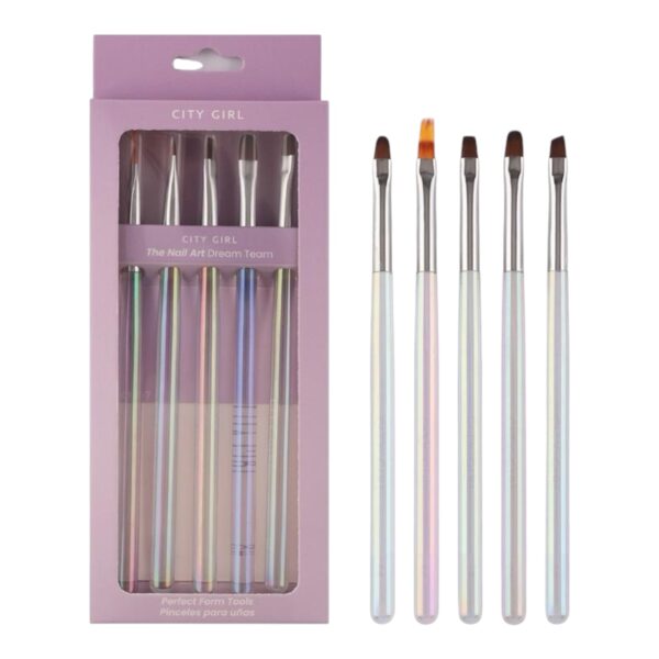 Pinceles Para Nail Art x5 Unidades