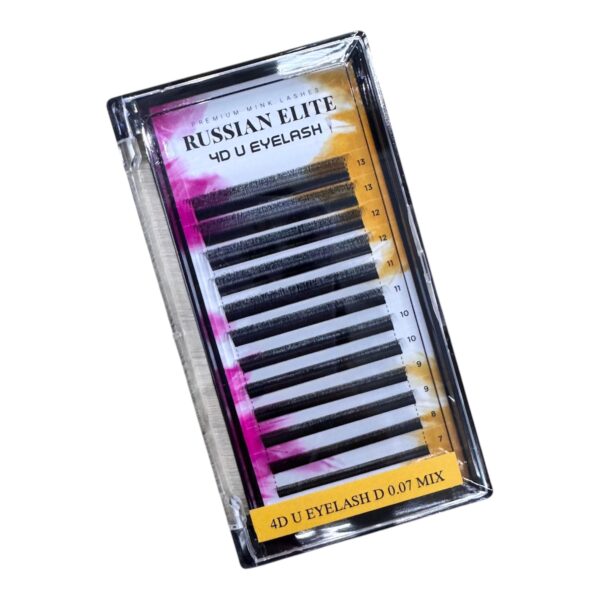 Pestañas 4D U 0.07D MIX – Russian Elite
