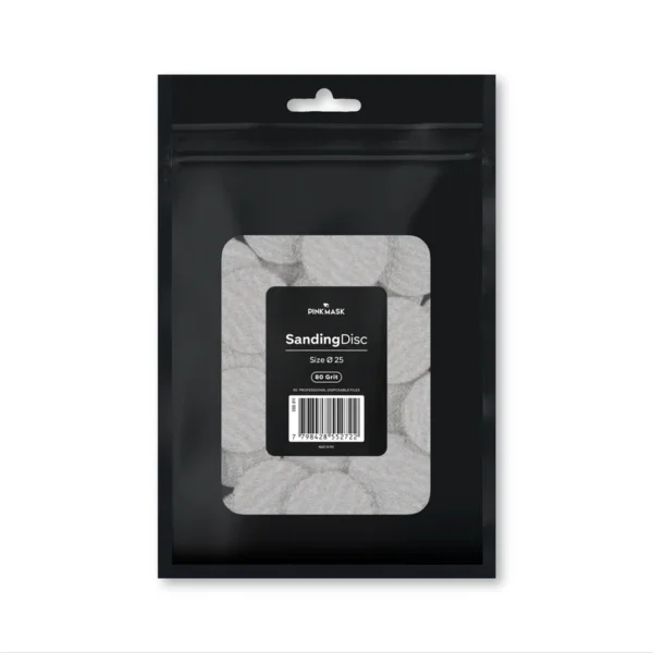 Sanding Disc 25 mm - 80 Grit - Pink Mask