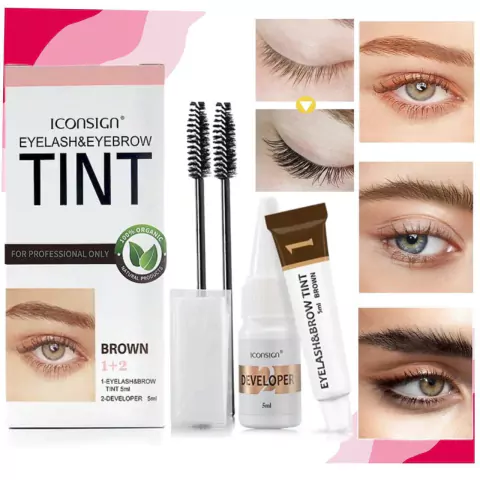 Tinte para ceja tint color marrón - Iconsign