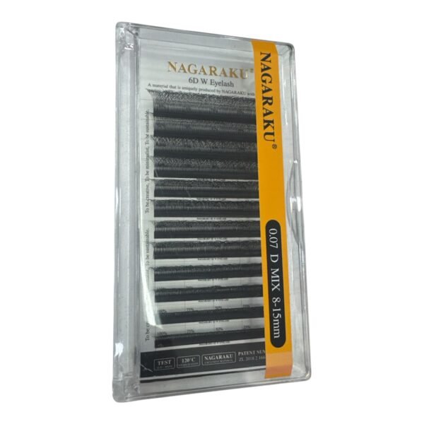 Pestañas 6d w eyelash 0.07d mix 8-15mm - Nagaraku