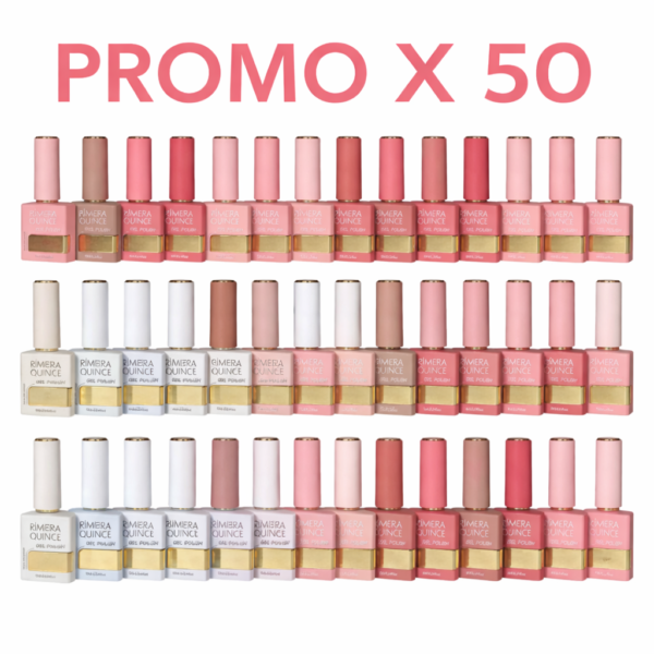 Promo x 50 esmaltes semipermanentes 15ml - Rimera quince