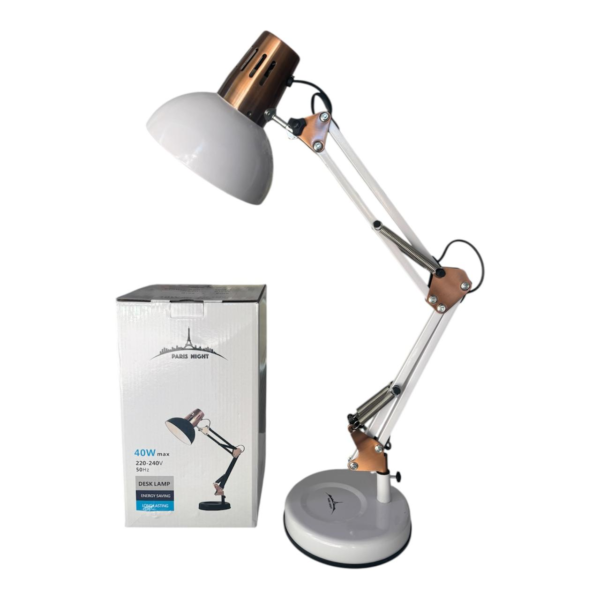 Lámpara de escritorio color blanca - Paris night