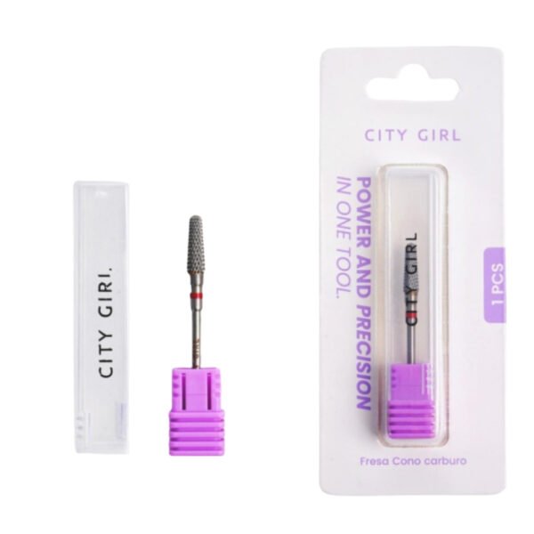 Fresa de carburo cono cinta roja - City Girl