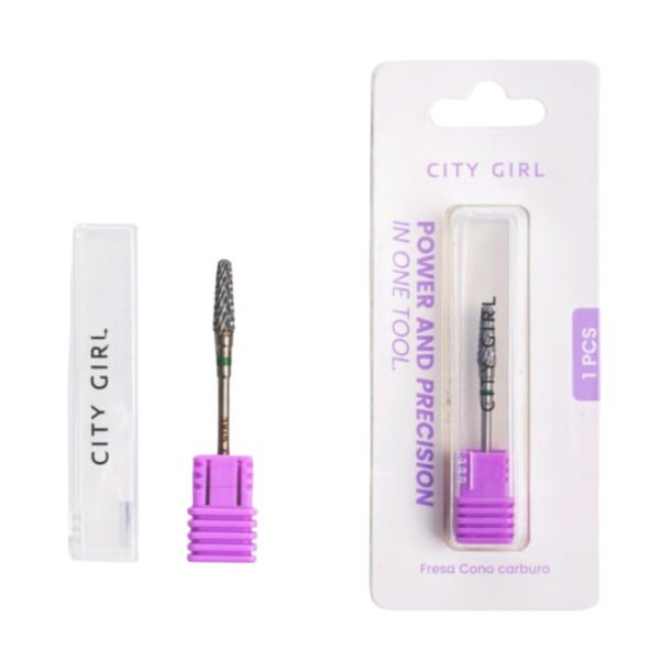 Fresa de carburo cónica cinta verde - City Girl