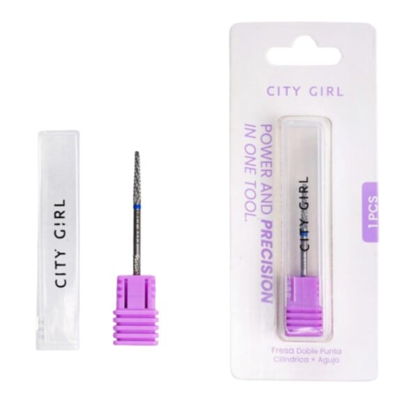 Fresa de carburo aguja cilíndrica cinta azul - City Girl