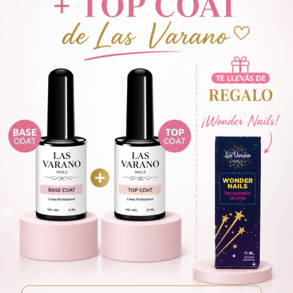 Promo Las Varano - Base + Top + Wonder nails de regalo