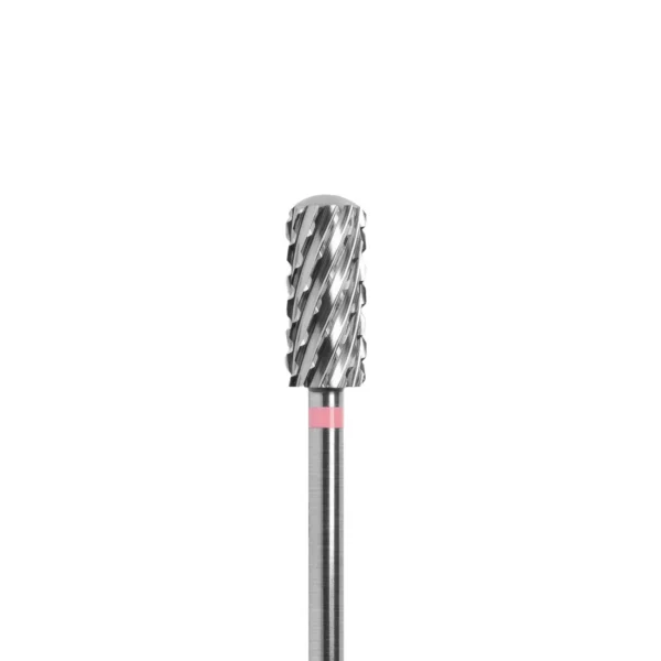 Fresa de carburo carbide bit cod. 122 - rounded cylinder - 3xc - Pink mask