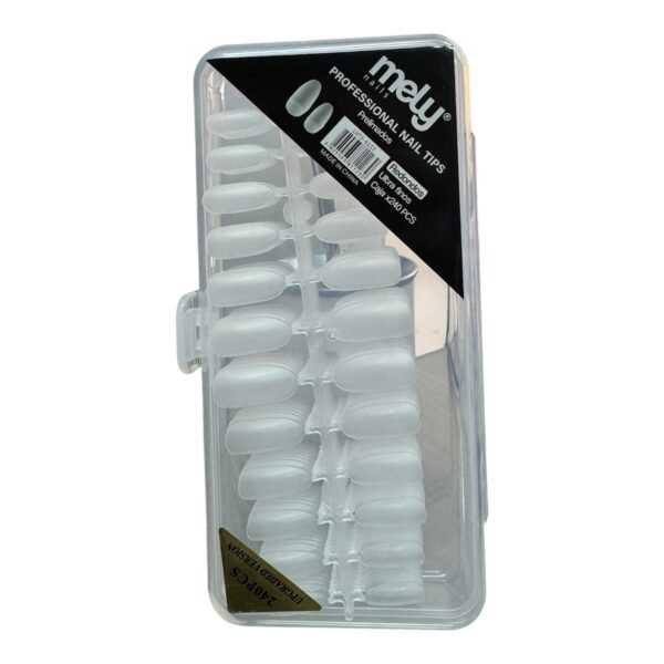 Tips soft gel prelimados redondos x 240u - Mely