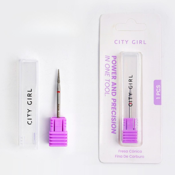 Fresa diamantada cónica fina de carburo - City Girl