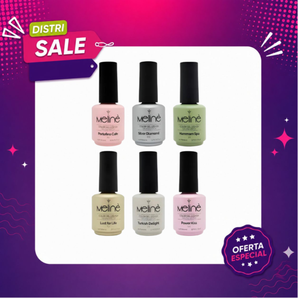 Combo 6 esmaltes Meline