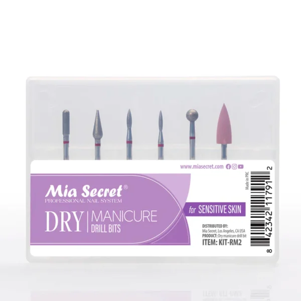 Kit de fresas (x 6) para manicuría rusa piel sensible - Mía Secret