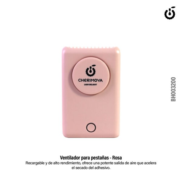 Ventilador Para Pestañas Usb Recargable Rosa