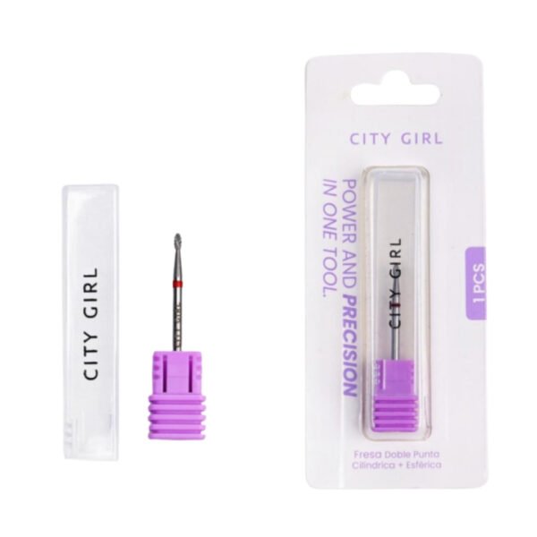 Fresa de carburo mini flama cinta roja - City Girl