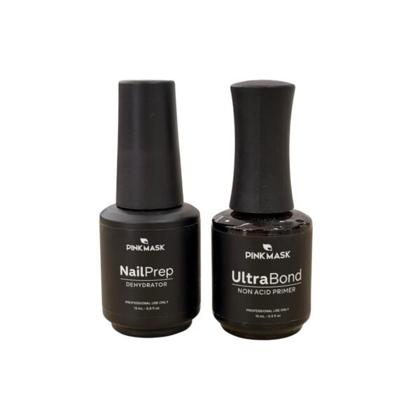 Pink Mask Nail Prep (Deshidratador) + Ultra Bond (Primer Sin Ácido) 15ml