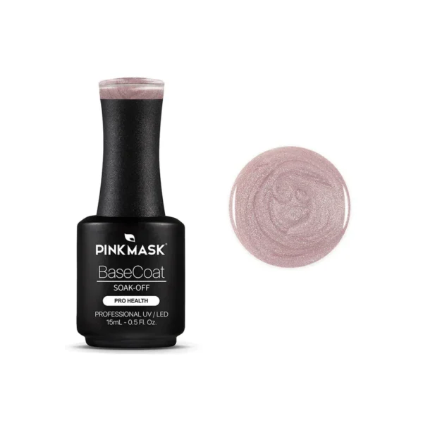 Rubber Base Coat con glitter Sparkly Rose - Pink Mask