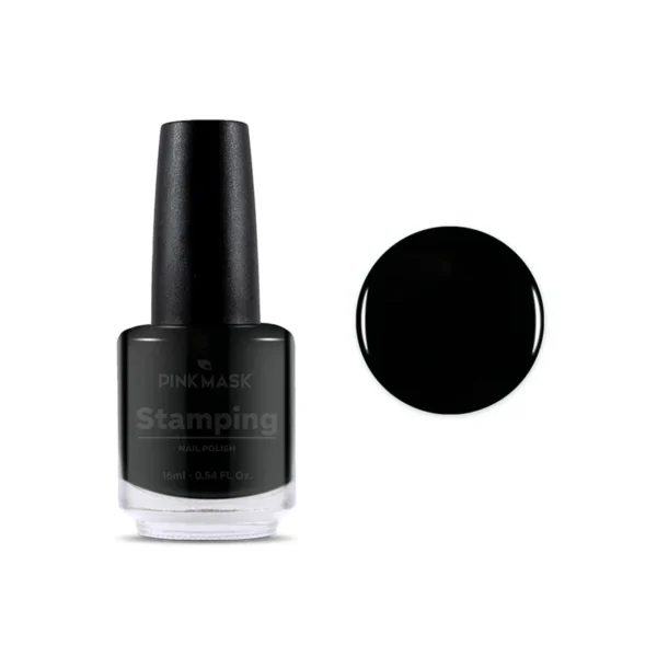Esmalte de stamping negro - Pink Mask