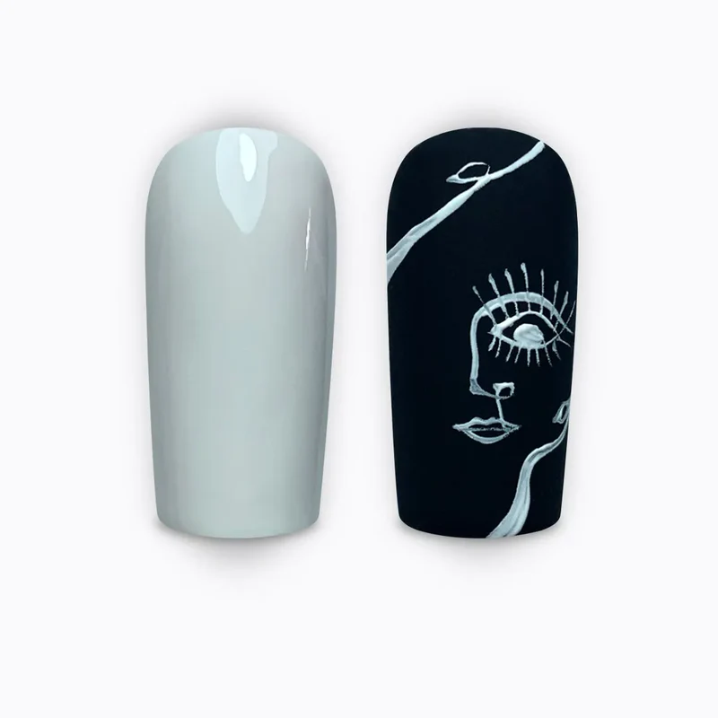 Unas-Gel-Paint-White-ERI-1 Gel paint white - Pink Mask - Imagen 2